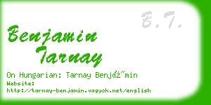 benjamin tarnay business card